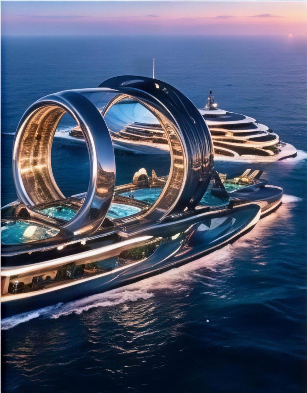 The Infinity with its signature ring decks