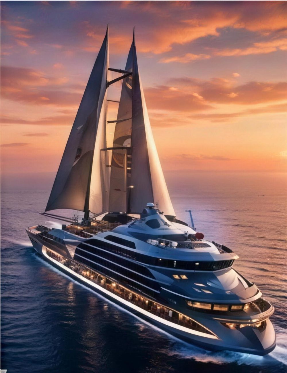 The Odyssey under full sail